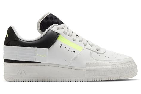 Nike Air Force 1 Low Type White Barely Volt 